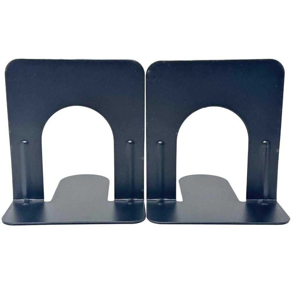 Bookends Black Metal Book End Set